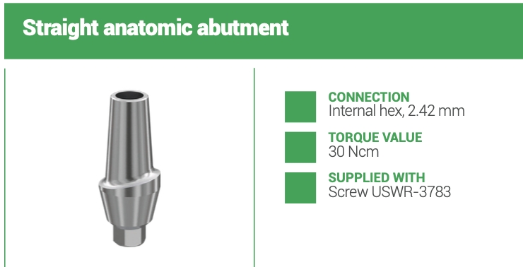 X-GATE  Düz Anatomic Abutment