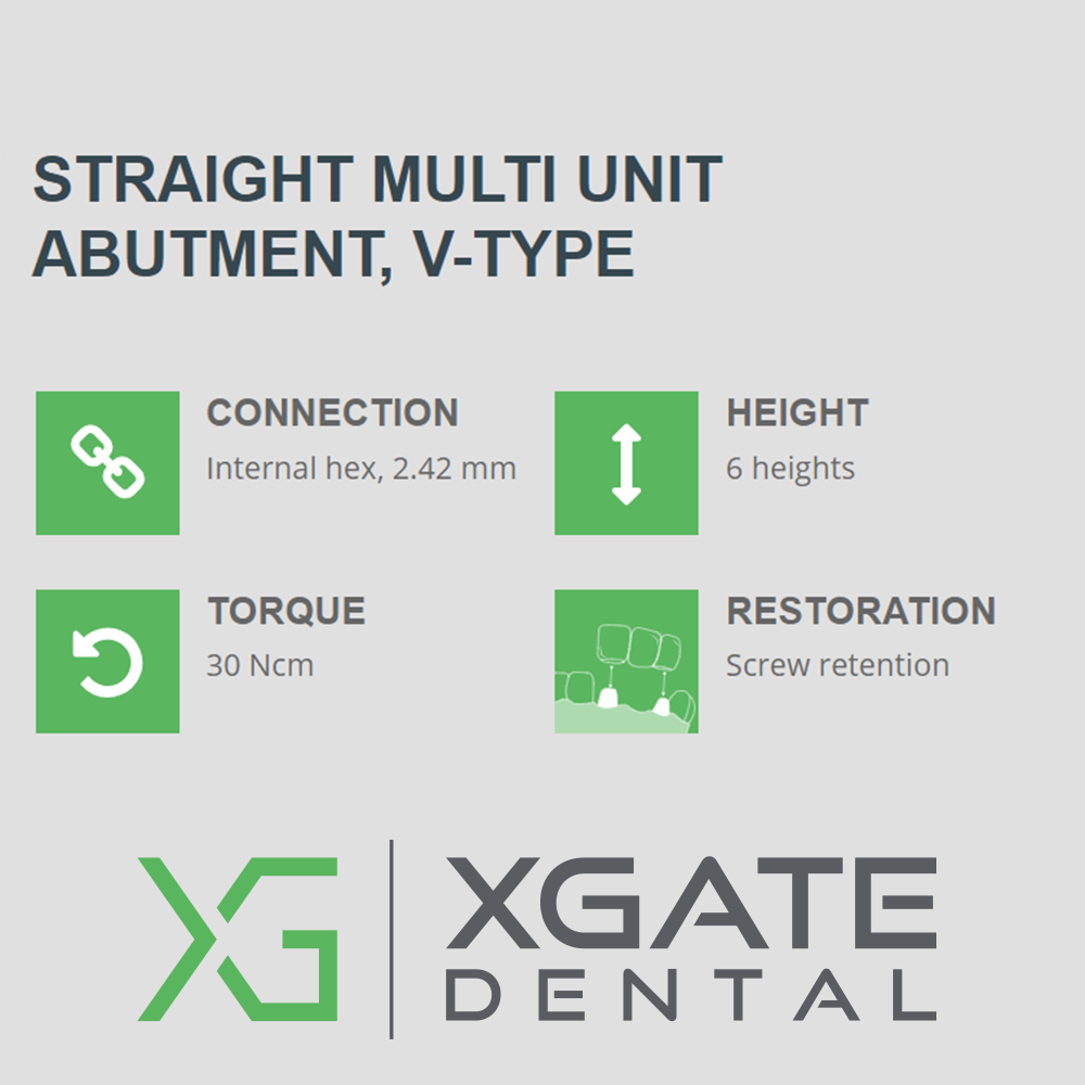 V-TYPE MULTİ ÜNİT ABUTMENT TİTANIUM KOPİNG